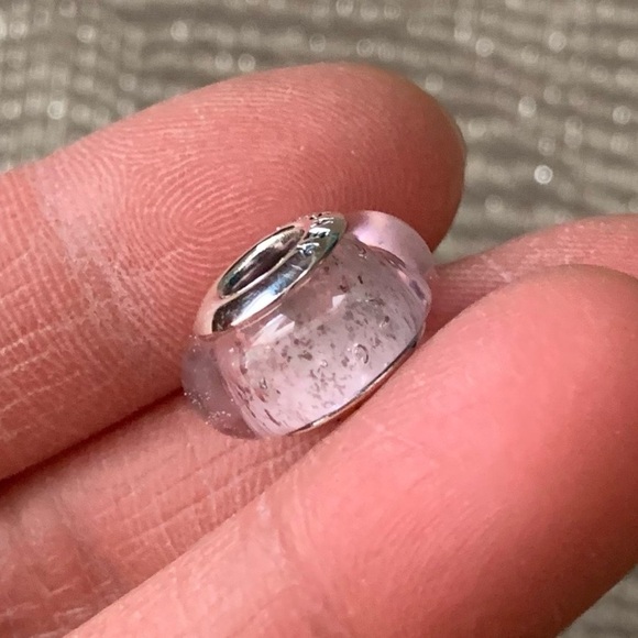 NWOT NWOT Disney Princess Aurora Signature Color Murano Glass Charm Silver 925 - Picture 3 of 12